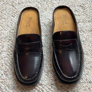 New in Box Burgundy Bass Peggy Mules 8 M